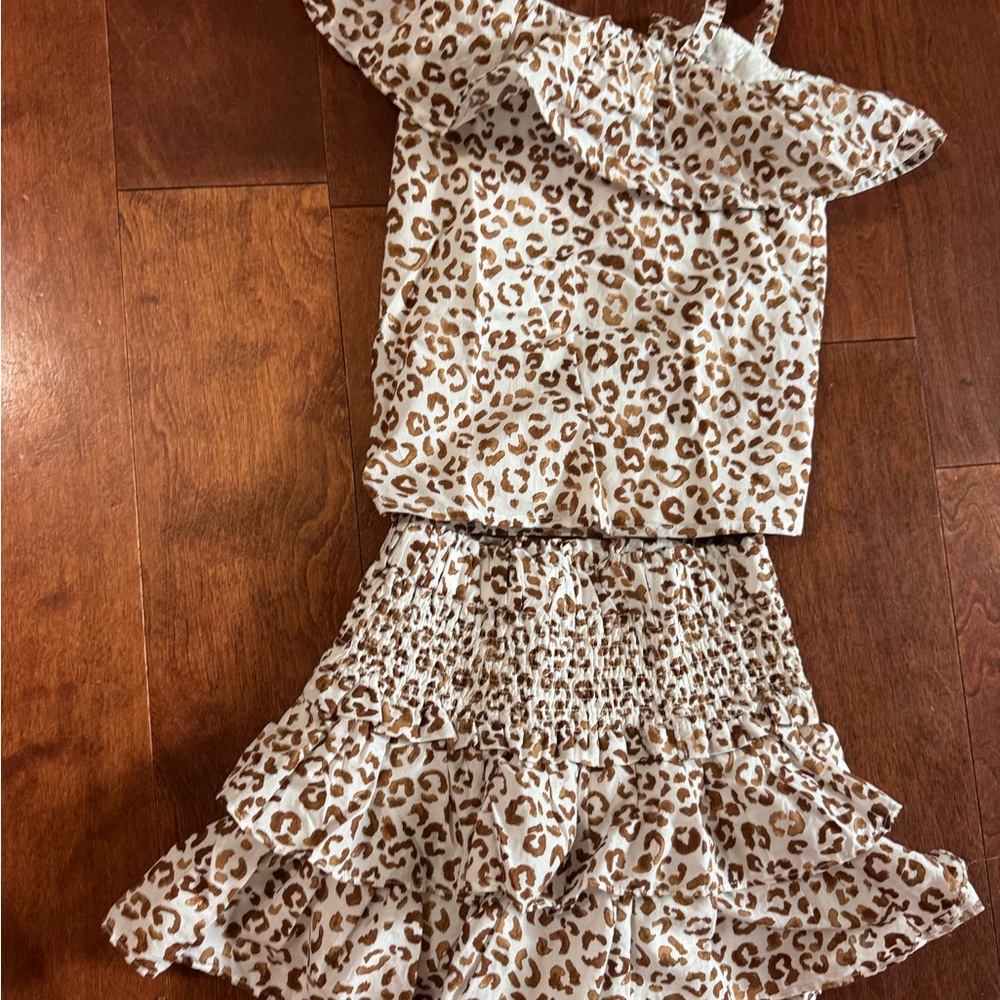 Janie and Jack Animal Print Ruffle Dress